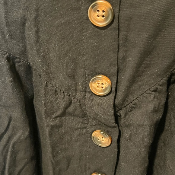 Torrid Button front tired Mini Skirt - Challis Black 00 - Picture 8 of 10